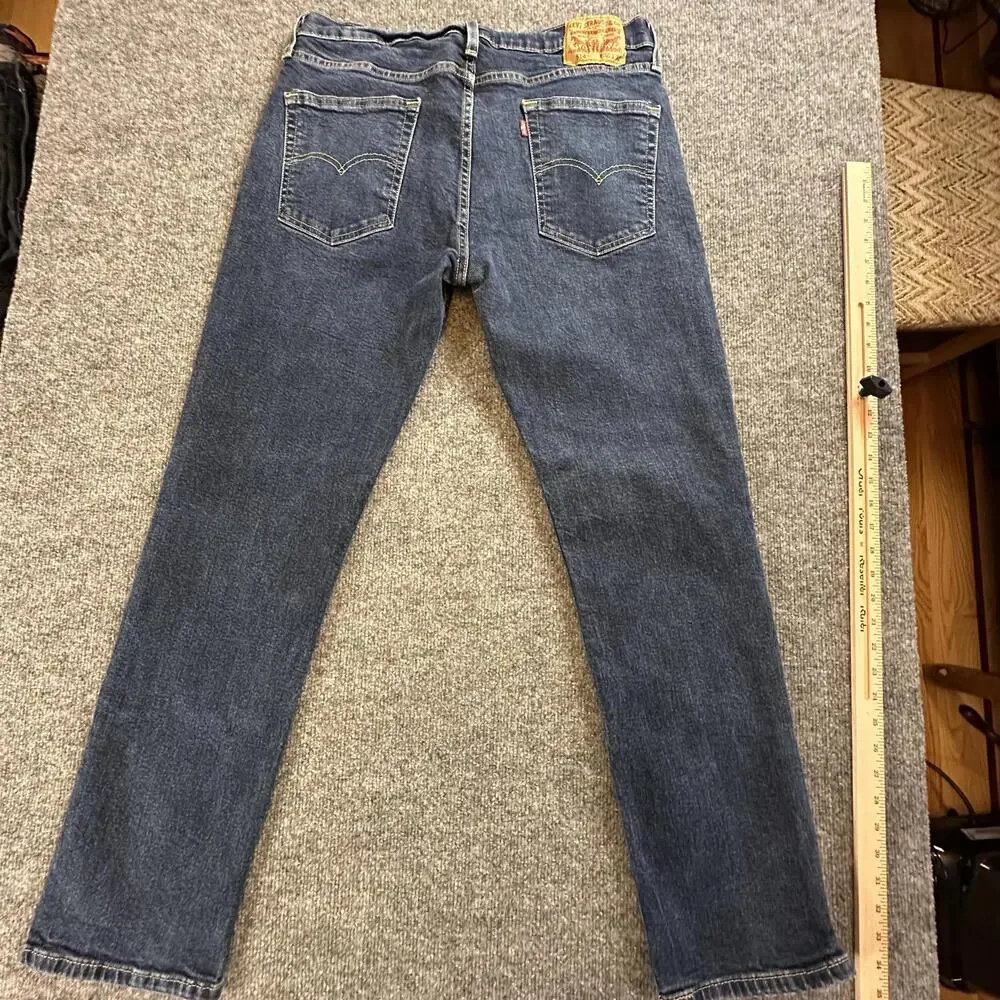 Levi's 514 Straight Fit Jeans - W36 L32 - Classic Dark‎ Wash